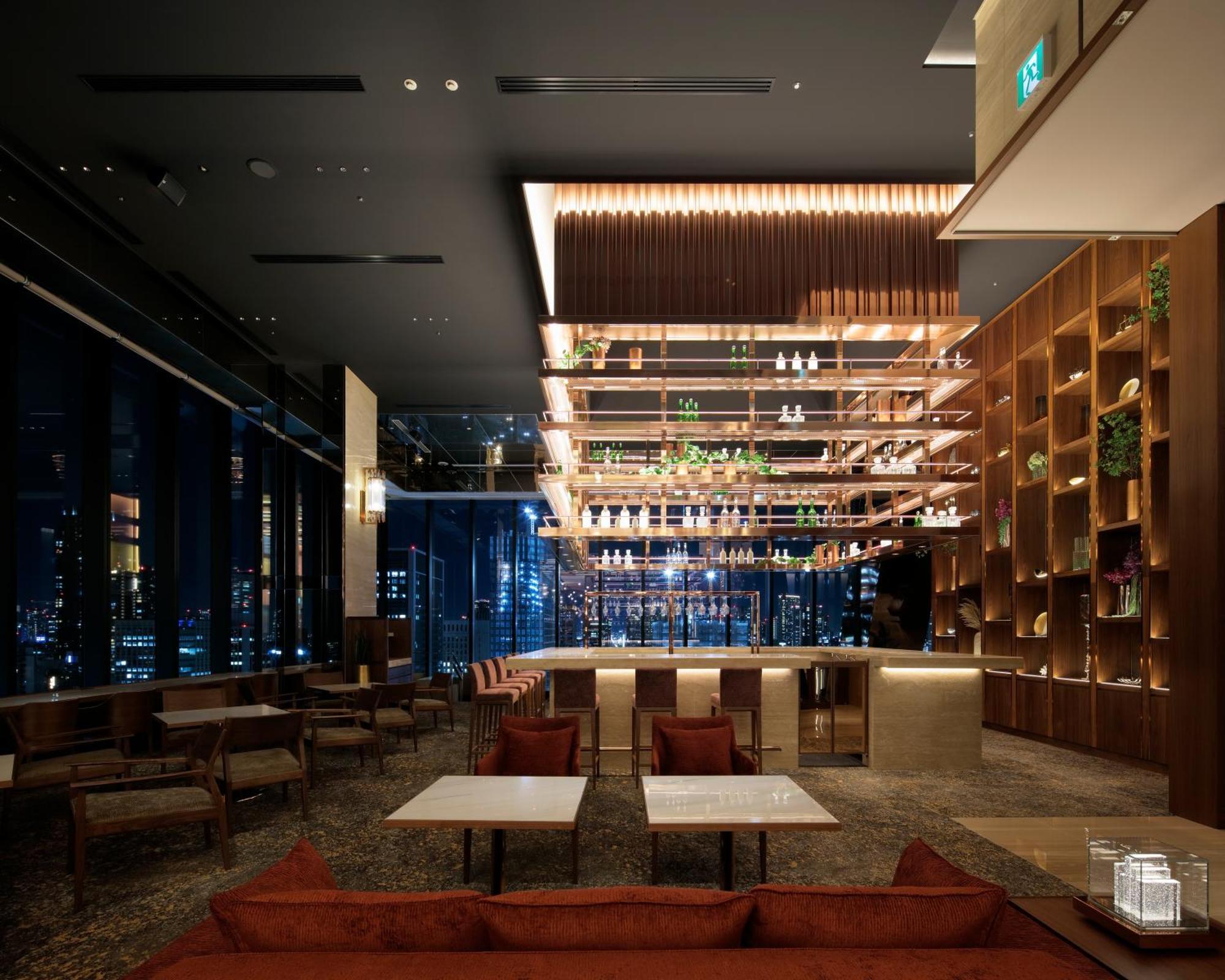Candeo Hotels Osaka The Tower Εξωτερικό φωτογραφία The lounge at the 36th floor