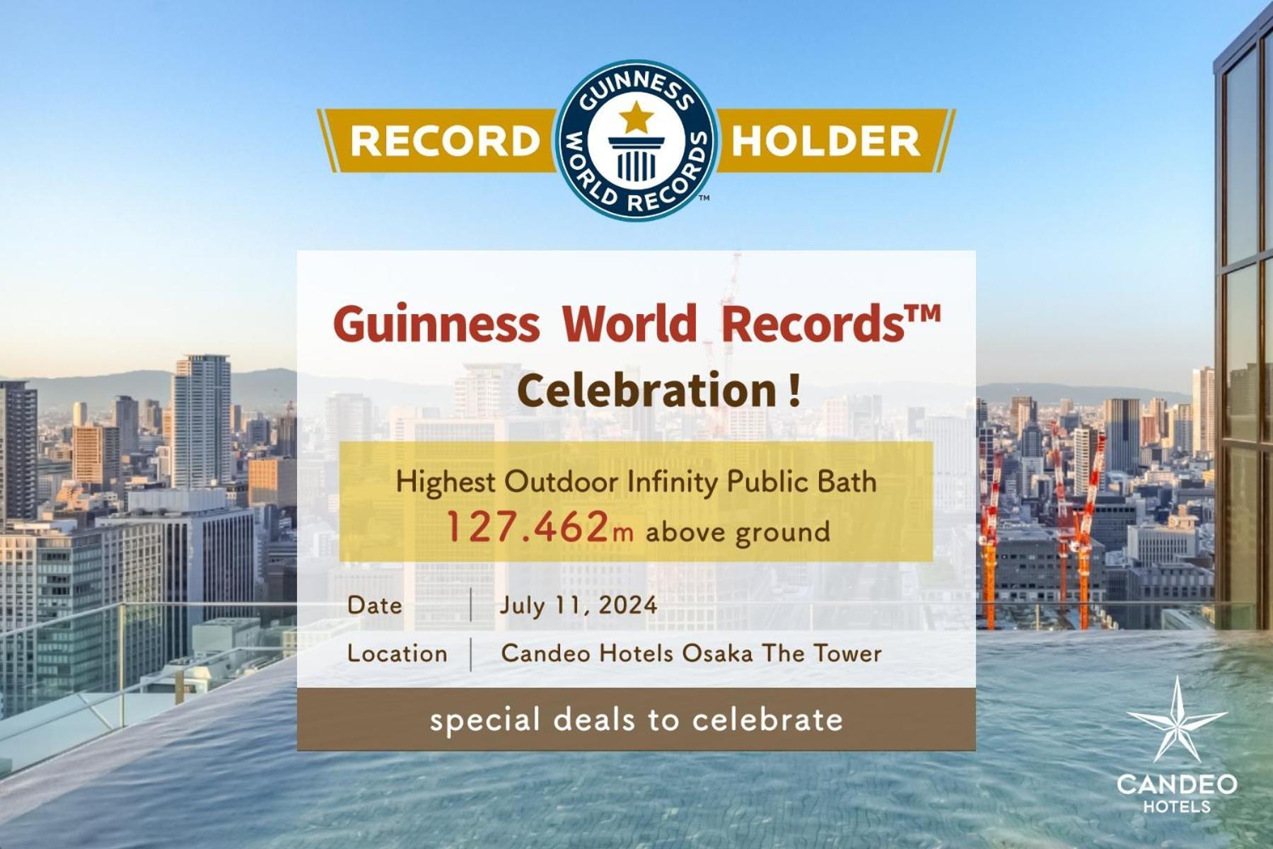 Candeo Hotels Osaka The Tower Εξωτερικό φωτογραφία The certificate of the record holder
